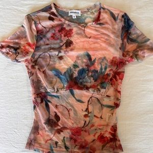 Revolve - Superdown Women’s Sheer Floral Top - Size XS